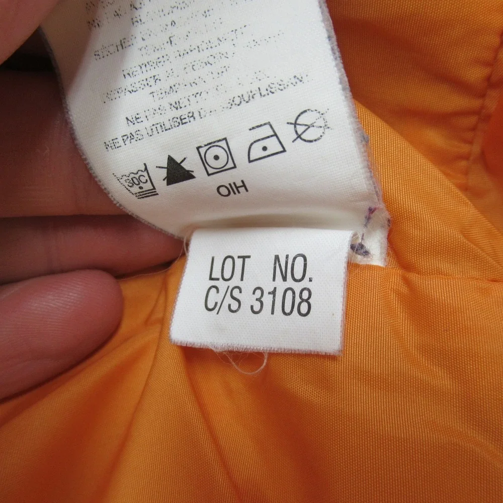 Columbia Down? Jacket Youth 18/20 XL Orange Insulated Quilted Puffer Winter Snow